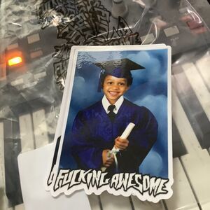 FA F*cking Awesome Skateboards Kevin Bradley Yearbook Photo STICKER  Supreme
